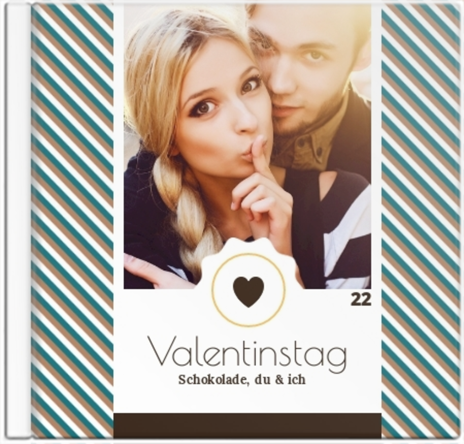 Fotoalbum Valentinstag mit Schokolade