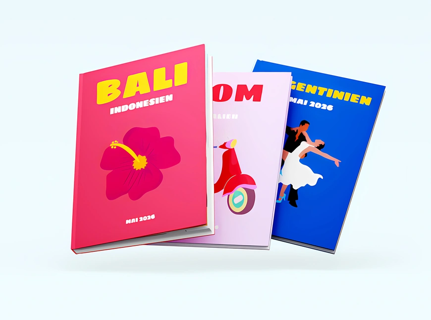 Bunte Reisealben, die deine Erinnerungen zum Leben erwecken